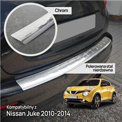 Rear bumper trim for Nissan Juke I (F15) PRE-FL 2010-2014 | Chrome Stainles