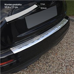 Rear bumper trim for Nissan Juke I (F15) PRE-FL 2010-2014 | Chrome Stainles