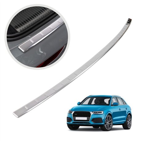 Rear bumper trim for Audi Q3 I (8U) 2011-2018 | Chrome Stainless steel