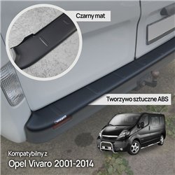 Rear bumper trim for Opel Vivaro A (X83) 2001-2014 | Black ABS