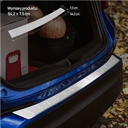 Rear bumper trim for Toyota C-HR I (AX10/AX50) 2016-2023 | Silver Stainless