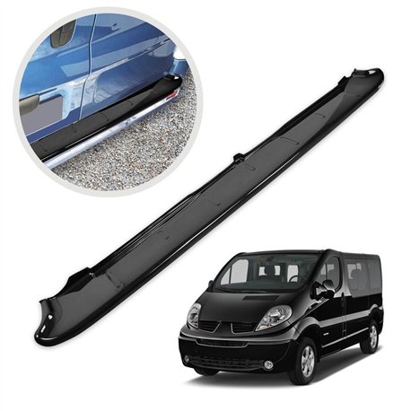 Rear bumper trim for Renault Trafic II (FL/JL) 2001-2014 | Black ABS