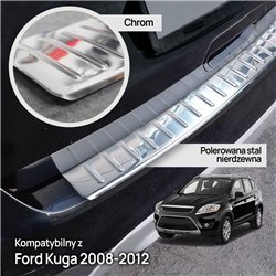 Rear bumper trim for Ford Kuga I (C394 | DM2) 2008-2012 Chrome Stainless st