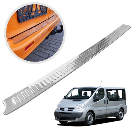 Rear bumper trim for Nissan Primastar I (X83) 2002-2015 | Chrome Stainless