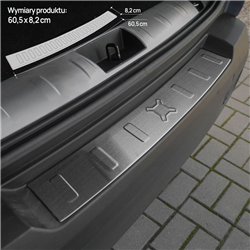 Rear bumper trim for Jeep Renegade I (BU) 2014- | Black Stainless steel