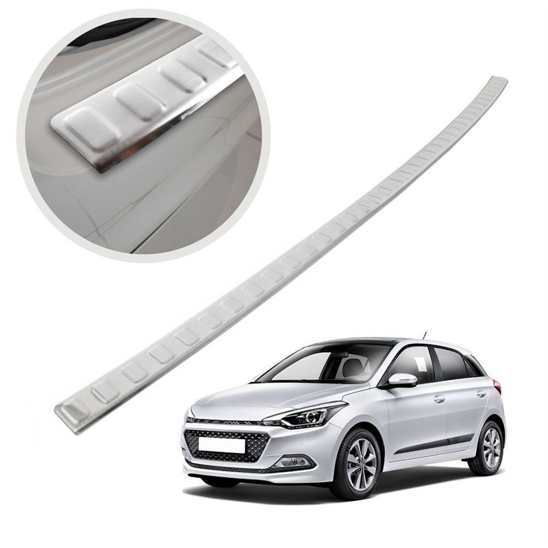 Rear bumper trim for Hyundai i20 Hatchback II (GB) 5D FL 2018-2020 | Silver