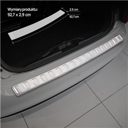 Rear bumper trim for Hyundai i20 Hatchback II (GB) 5D FL 2018-2020 | Silver