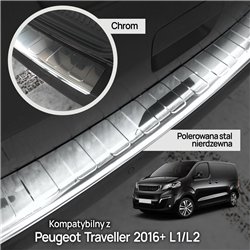 Listwa tylnego zderzaka do Peugeot Traveller I 2016- | Stal nierd