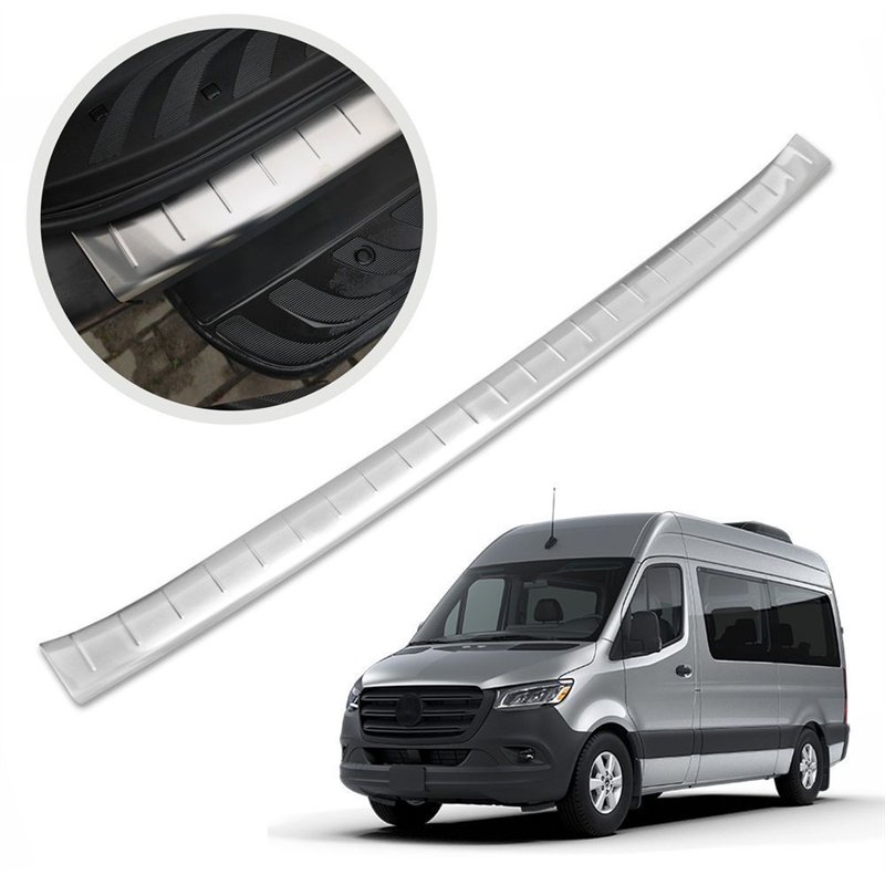 Rear bumper trim for Mercedes Sprinter (W907 | W910) 2018- Silver Stainless