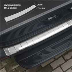 Rear bumper trim for Mercedes Sprinter (W907 | W910) 2018- Silver Stainless