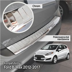 Rear bumper trim for Ford B-Max I (JK8) 2012-2017 | Chrome Stainless steel