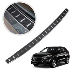 Rear bumper trim for Hyundai Tucson III (TL) PRE-FL 2015-2018 | Black Stain