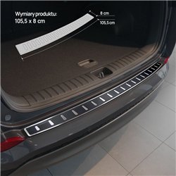 Rear bumper trim for Hyundai Tucson III (TL) PRE-FL 2015-2018 | Black Stain