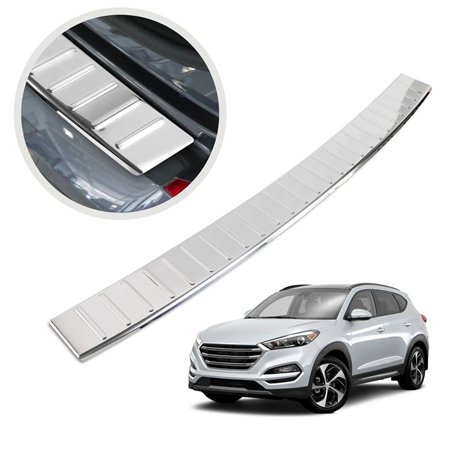 Rear bumper trim for Hyundai Tucson III (TL) FL 2018-2020 | Chrome Stainles