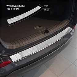 Rear bumper trim for Hyundai Tucson III (TL) FL 2018-2020 | Chrome Stainles