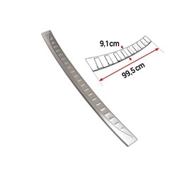 Rear bumper trim for Volkswagen VW Arteon Fastback I (3H) 2017- | Silver St