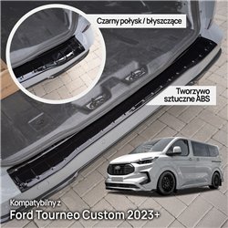Rear bumper trim for Ford Tourneo Custom II (V710) 2023- | Black ABS
