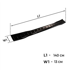 Rear bumper trim for Ford Tourneo Custom II (V710) 2023- | Black ABS