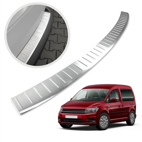 Rear bumper trim for Volkswagen VW Caddy IV (SA | DU) 2015-2020 Silver Stai