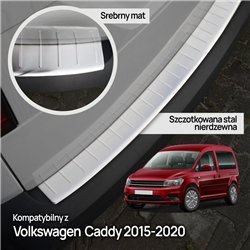 Rear bumper trim for Volkswagen VW Caddy IV (SA | DU) 2015-2020 Silver Stai