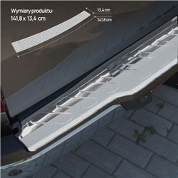 Rear bumper trim for Nissan Navara III (D23 | D231 EU) PRE-FL 2016-2022 Chr