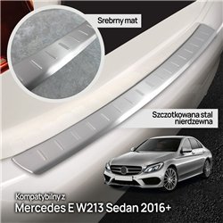 Rear bumper trim for Mercedes E-Class Sedan (W213) 4D 2016-2023 | Silver St