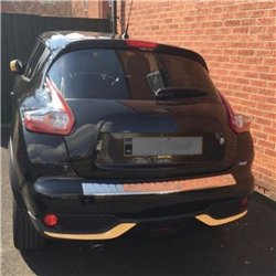 Rear bumper trim for Nissan Juke I (F15) FL 2014-2019 | Chrome Stainless st