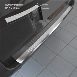 Rear bumper trim for Mercedes Vito (W639) 2003-2014 | Silver Stainless stee