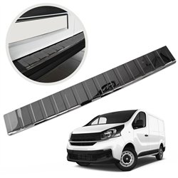 Rear bumper trim for Fiat Talento II (296 | X82) 2016-2021 Black chrome Sta