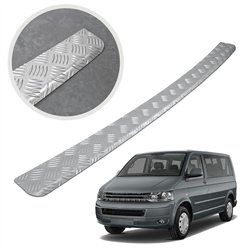 Rear bumper trim for Volkswagen VW Caravelle (T6) 2015-2019 | Silver Alumin