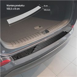 Rear bumper trim for Hyundai Tucson III (TL) PRE-FL 2015-2018 | Black chrom