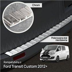 Rear bumper trim for Ford Transit Custom I (V362 | FY/FZ/F3) 2012-2023 Chro