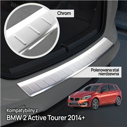 Rear bumper trim for BMW 2 Series Active Tourer (F45) 2014-2021 | Chrome St