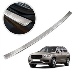 Rear bumper trim for Volvo XC90 II (V526 | L) 2015- Silver Stainless steel