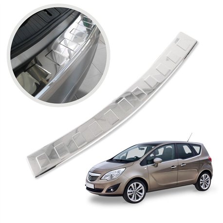 Rear bumper trim for Opel Meriva B (S10) 2010-2017 | Chrome Stainless steel