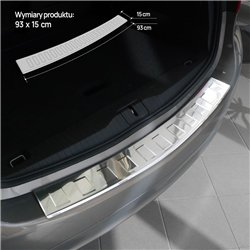 Rear bumper trim for Opel Meriva B (S10) 2010-2017 | Chrome Stainless steel