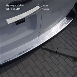 Rear bumper trim for Peugeot Expert III (V) (L3) 2016- | Chrome Stainless s