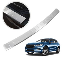 Rear bumper trim for Volvo XC60 II (V426 | U) 2017- Silver Stainless steel