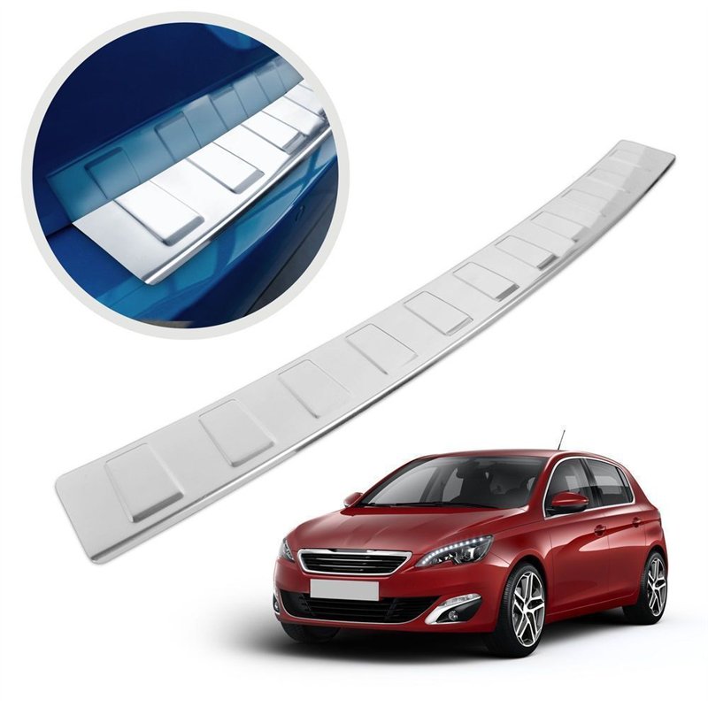 Rear bumper trim for Peugeot 308 Hatchback II (T9) 5D 2013-2021 | Chrome St