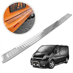 Rear bumper trim for Opel Vivaro A (X83) 2001-2014 | Chrome Stainless steel