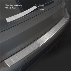 Rear bumper trim for BMW X5 (F15) Performance 2013-2018 | Silver Stainless