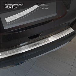 Rear bumper trim for Nissan X-Trail III (T32) PRE-FL 2014-2017 | Silver Sta