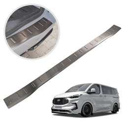 Rear bumper trim for Volkswagen VW Caravelle (T7) 2025- | Black Stainless s