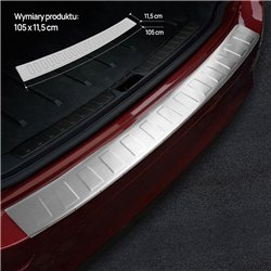 Rear bumper trim for BMW X6 Coupe (E71) 2008-2014 | Silver Stainless steel