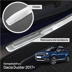 Rear bumper trim for Dacia Duster II (HM | SR) 2018-2024 Chrome Stainless s