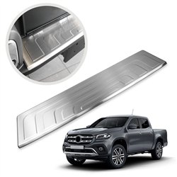 Rear bumper trim for Mercedes X-Class (W470) 4D 2017-2020 | Silver Stainles