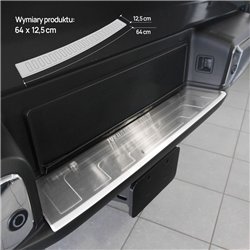 Rear bumper trim for Mercedes X-Class (W470) 4D 2017-2020 | Silver Stainles