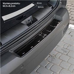 Rear bumper trim for Jeep Renegade I (BU) 2014- | Black chrome Stainless st