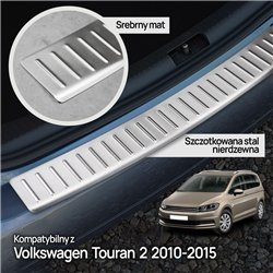 Rear bumper trim for Volkswagen VW Touran I (1T | GP2) FL 2010-2015 Silver