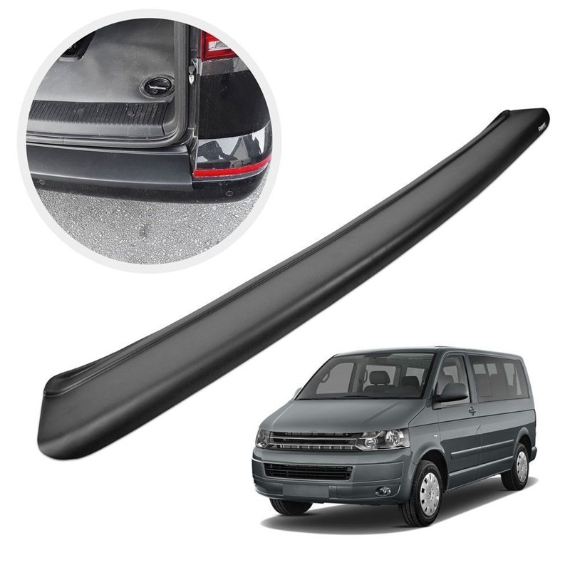 Rear bumper trim for Volkswagen VW Transporter (T5) 2003-2015 | Black ABS